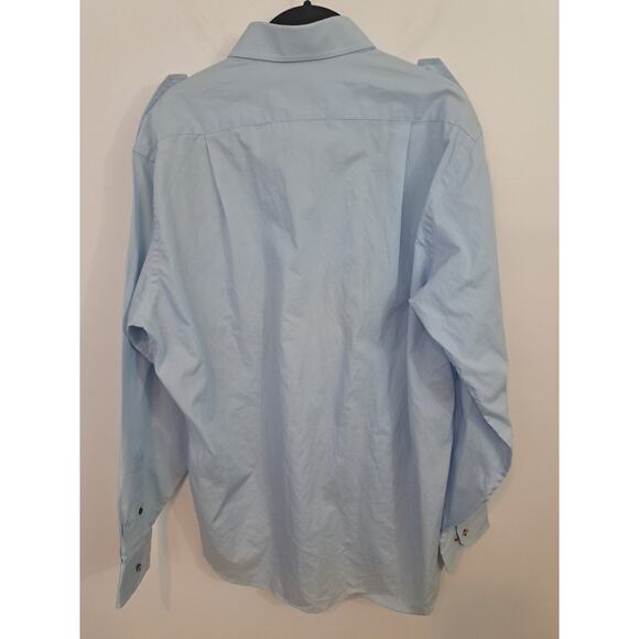 Woolrich Vintage Men's Blue Long Sleeve Button Up Shirt Size L - Picture 2 of 5